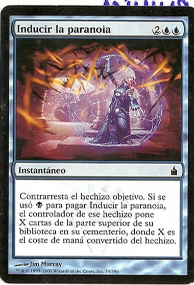 Magic Ravnica Inducir aparanoia 56/306 español e inglés